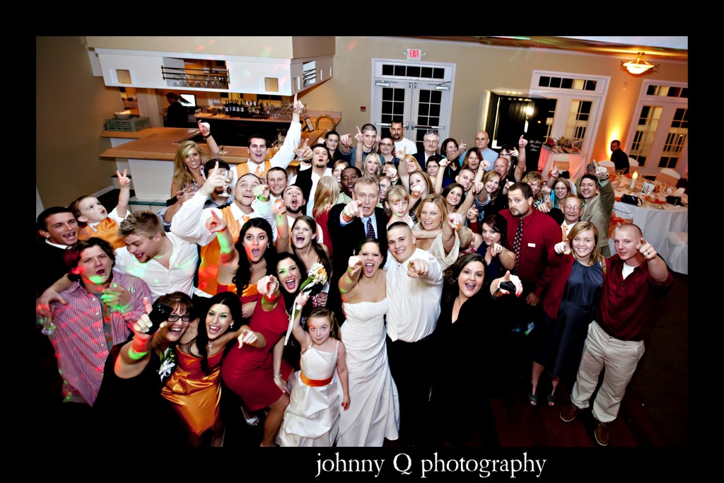 Orlando Wedding DJ - Tuscawilla Country Club wedding - orange uplighting - Johnny Q Photography