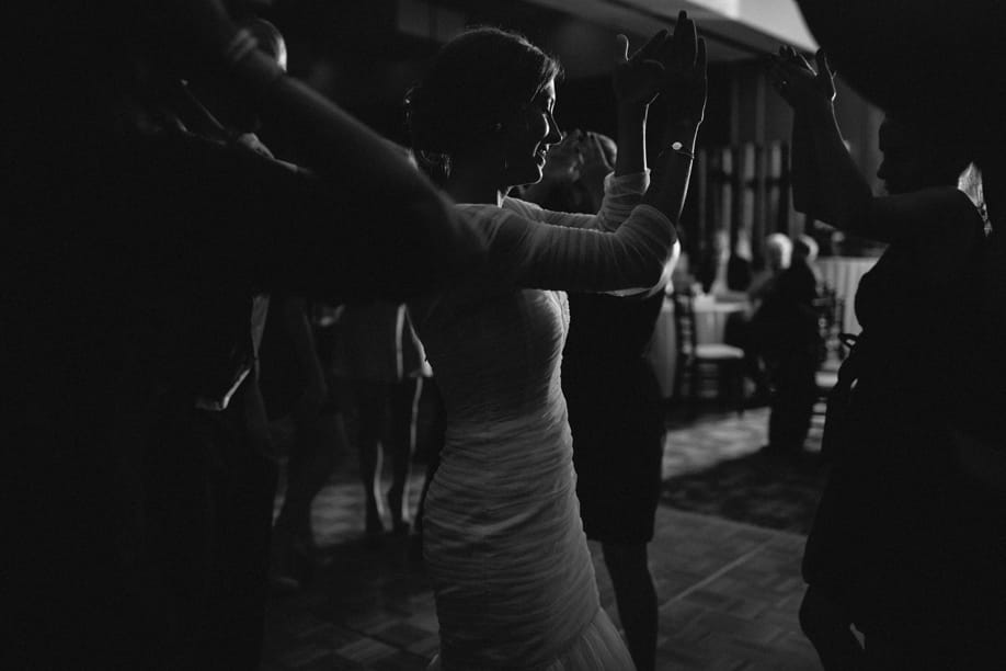 Bride dancing on dance floor with music provided by Our DJ Rocks at the Lake Mary Westin