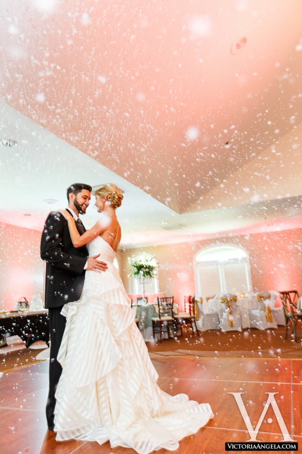 Windermere Country Club - Pink Winter Wedding with snow