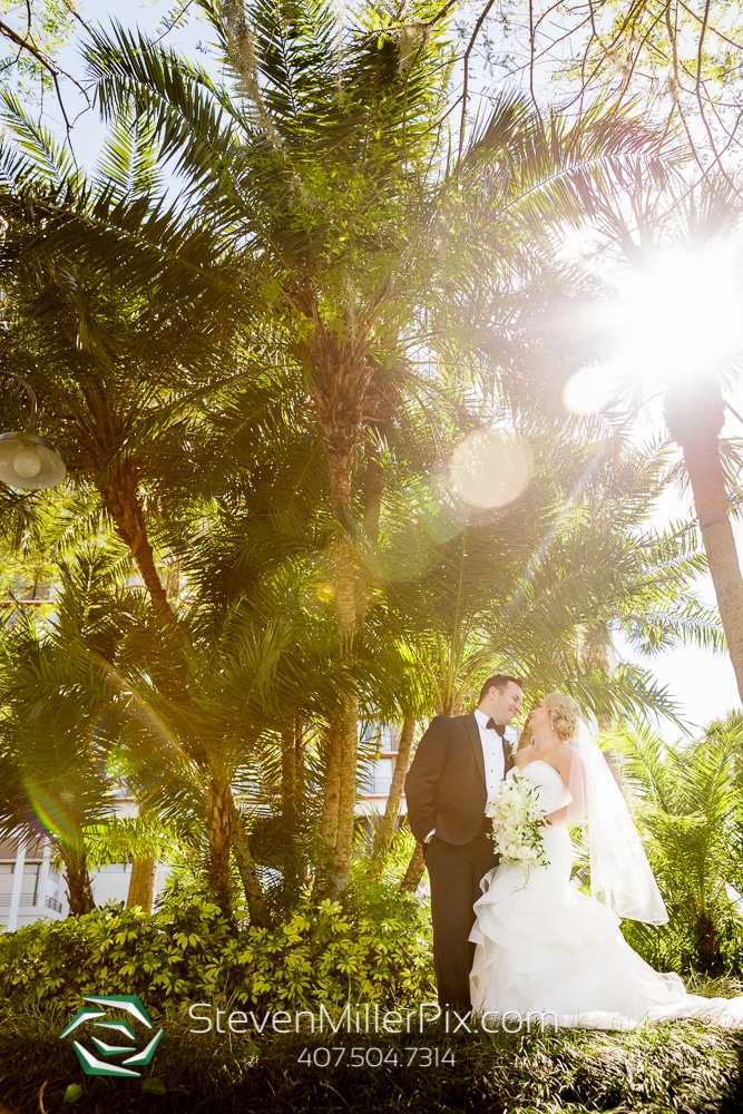 Bride and groom at Orlando Wedding Venue Hyatt Regency Grand Cypress