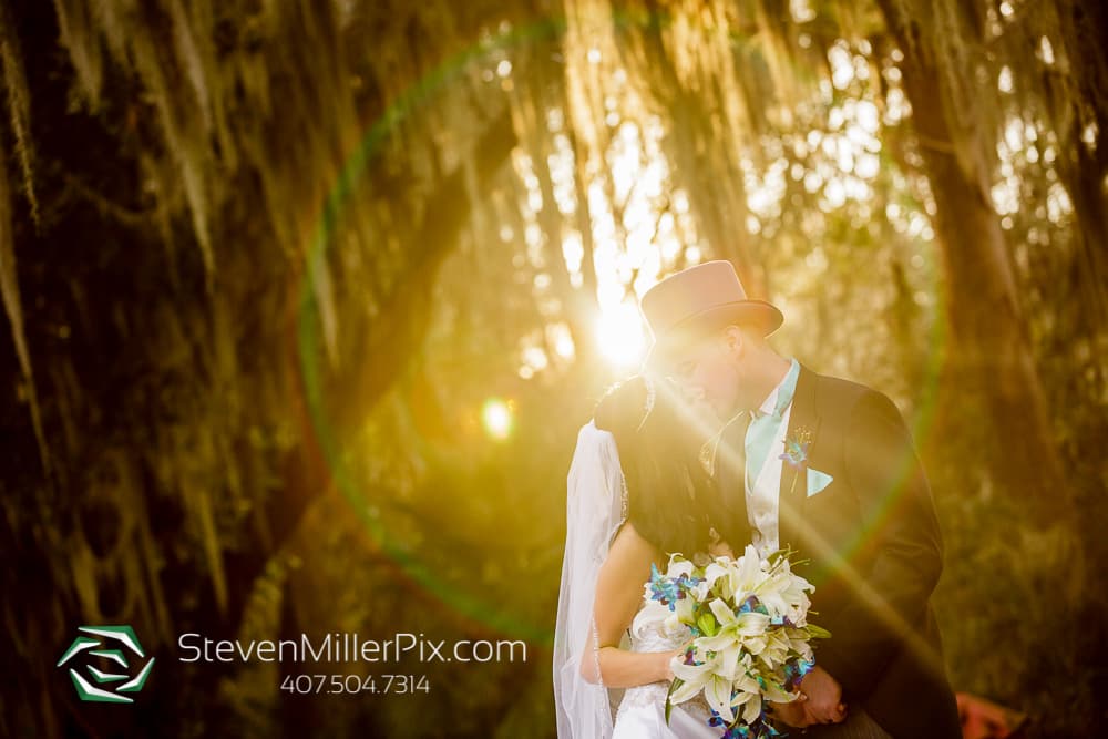 Bride and Groom at Orlando Wedding Venue Marina Del Ray At Mission Inn