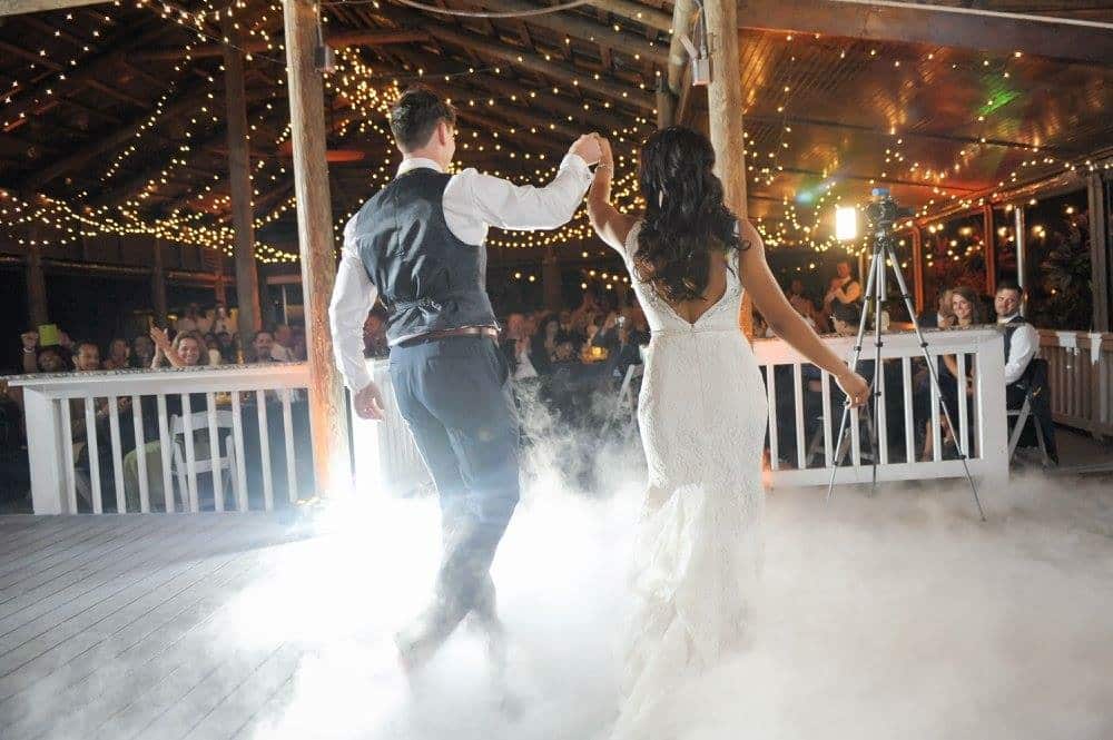 dancing on a cloud at orlando wedding venue paradise cove