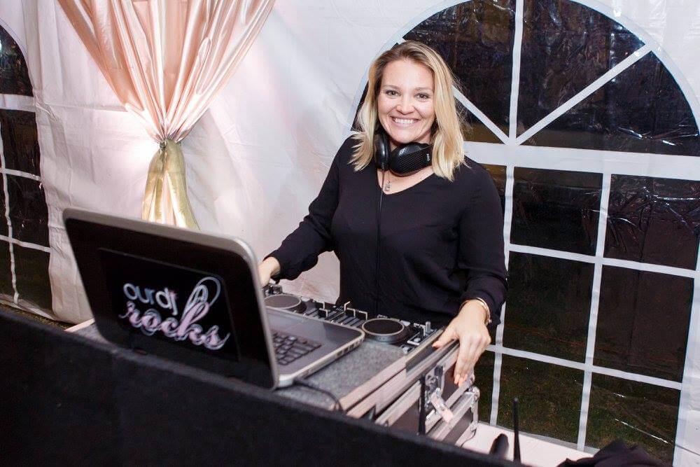 Private residence outdoor tent wedding Our DJ Rocks DJ Gaby 