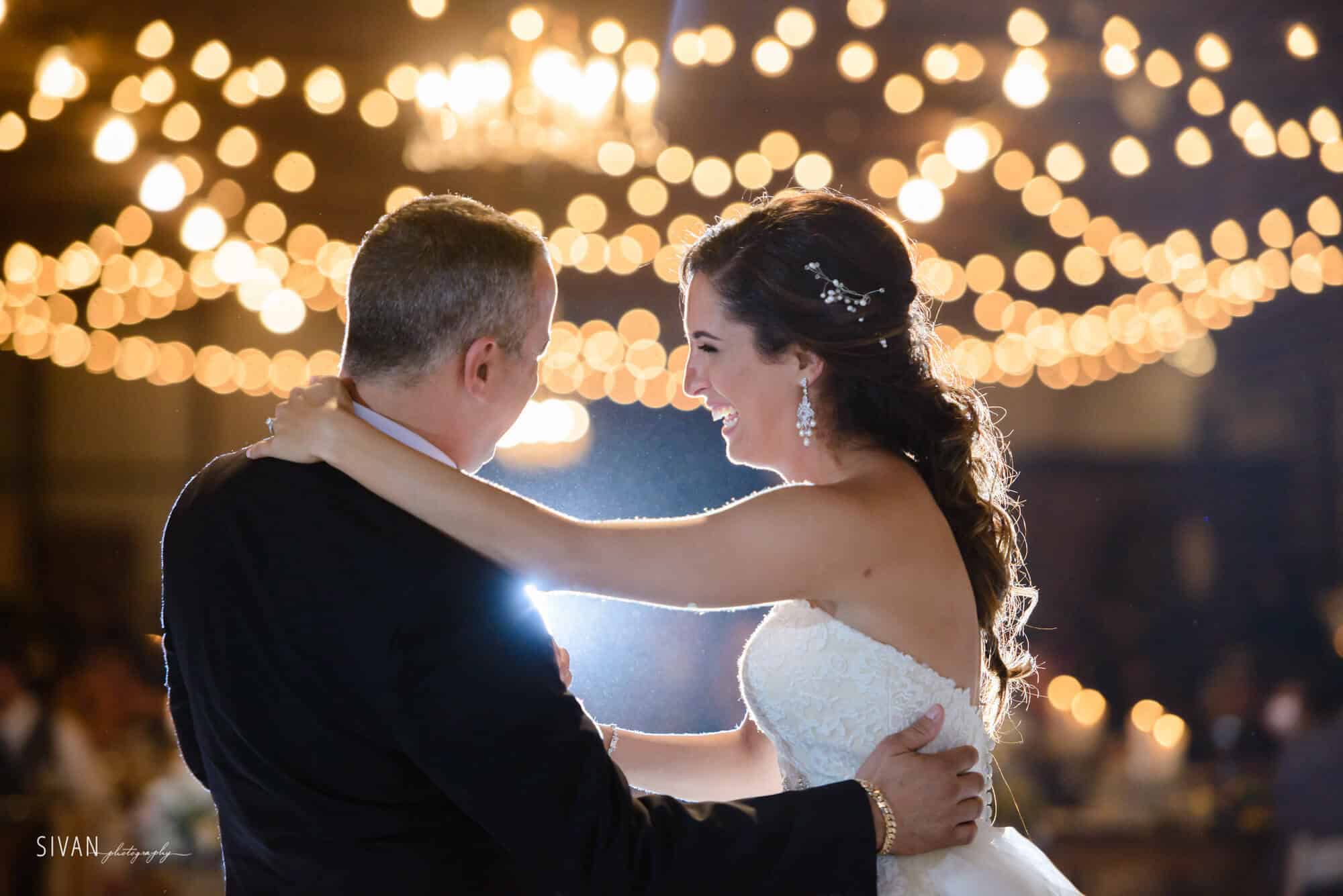 father daughter at a wedding