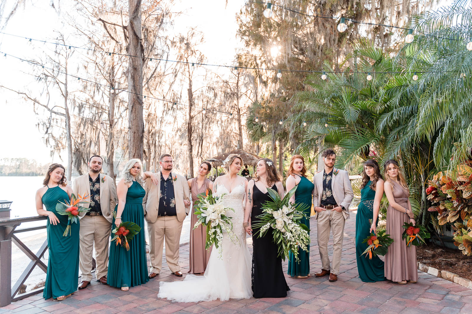 captured by elle - wedding party at paradise cove