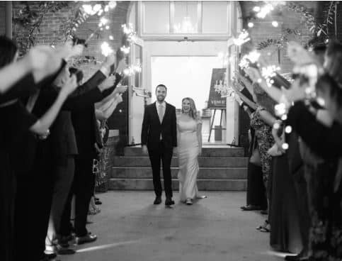 capturing special moments at your micro wedding like a sparkler grand exit